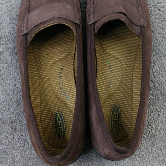 Keen Sterling City Slip-On Shoes Womens Size 10.5 Loafers Brown Leather Comfort - Picture 10 of 11